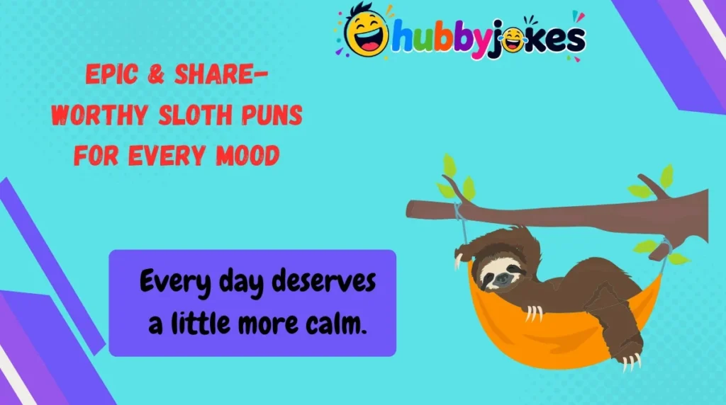 Epic & Share-Worthy Sloth Puns for Every Mood