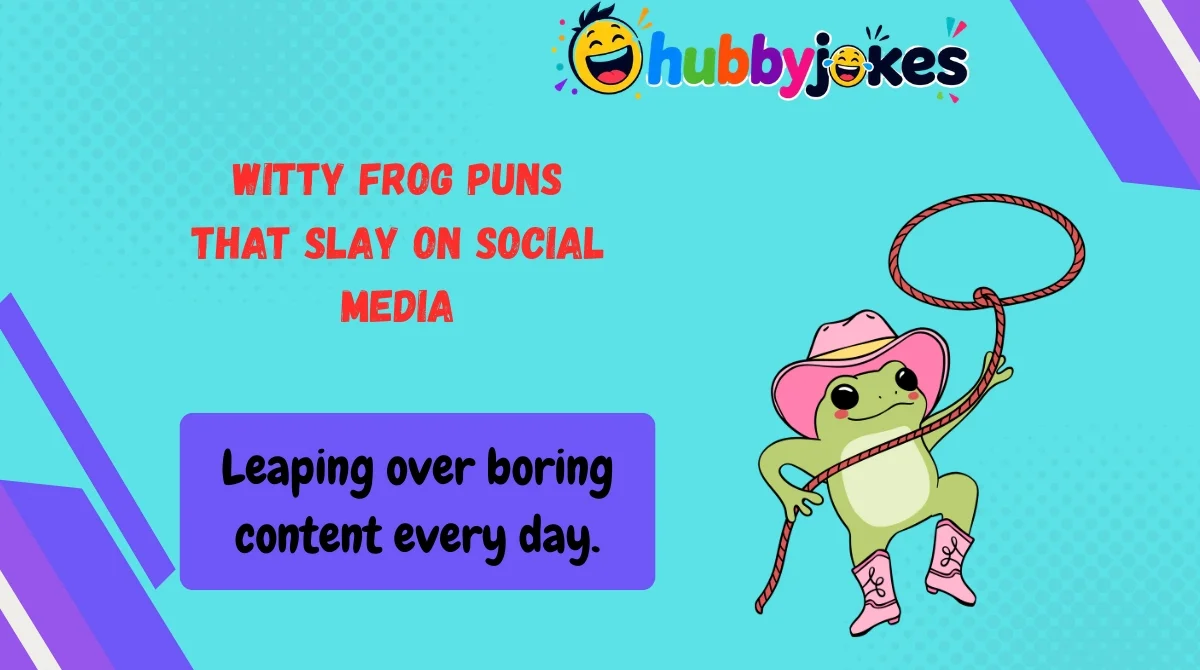 Witty Frog Puns That Slay on Social Media