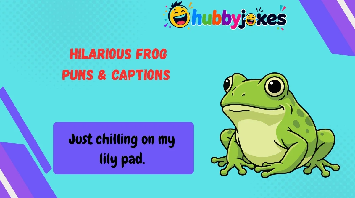 Hilarious Frog Puns & Captions 
