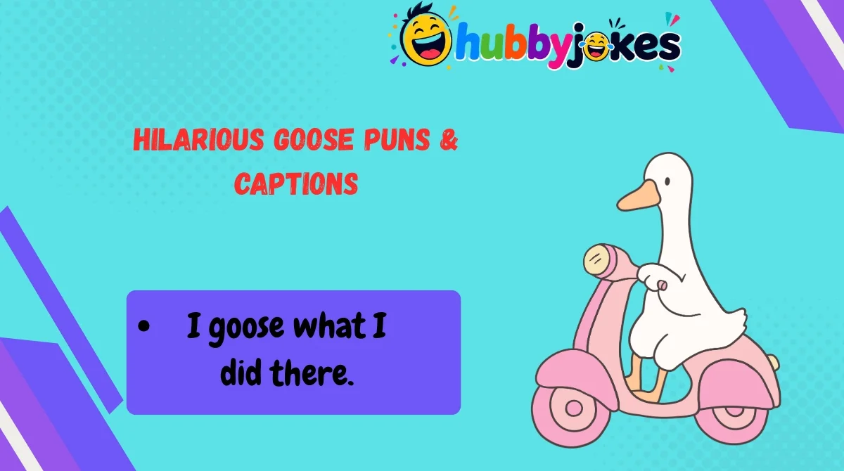 Hilarious Goose Puns & Captions