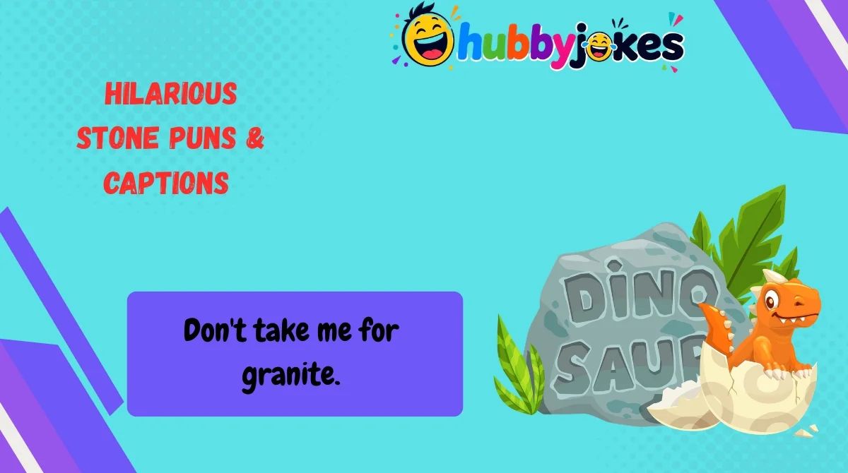 Hilarious Stone Puns & Captions 