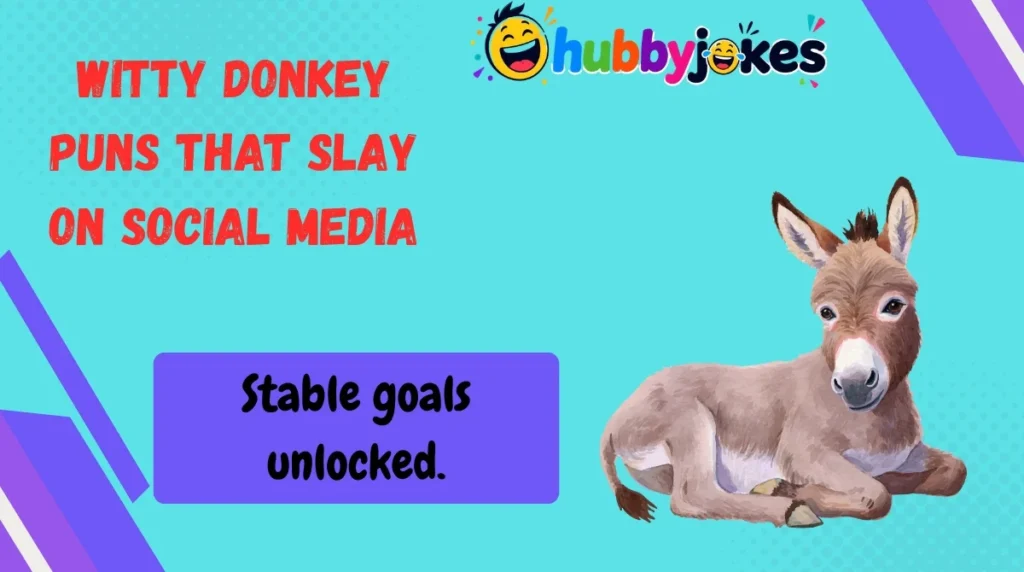 Witty Donkey Puns That Slay on Social Media