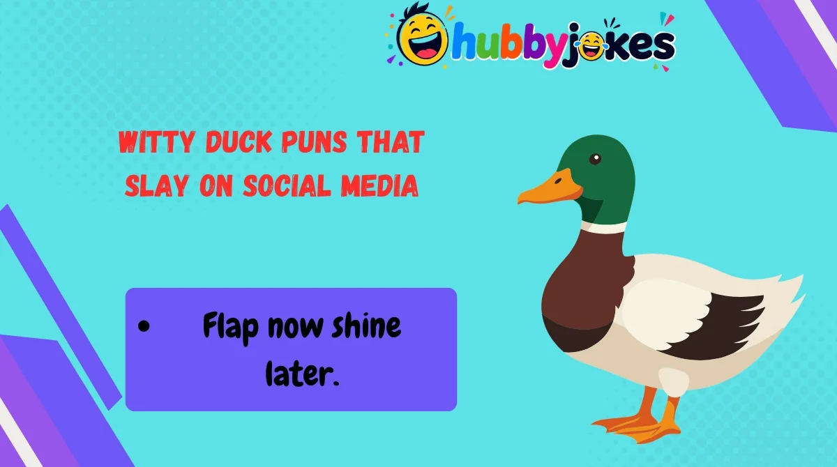 Witty Duck Puns That Slay on Social Media