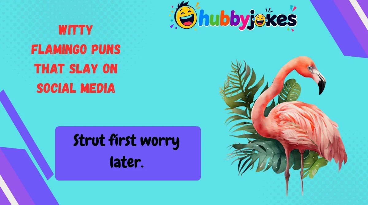 Witty Flamingo Puns That Slay on Social Media