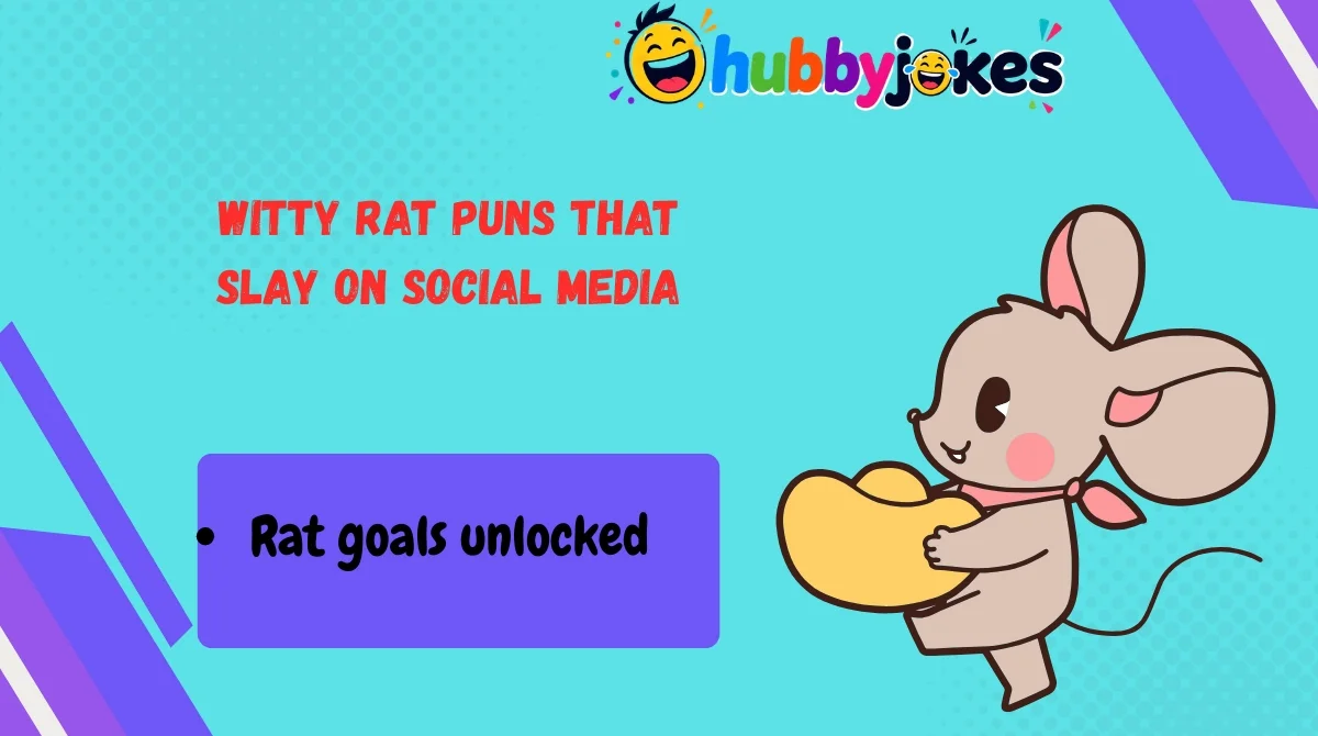 Witty Rat Puns That Slay on Social Media