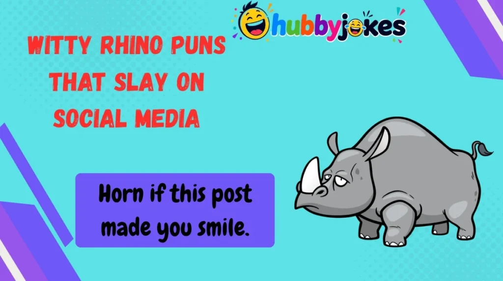 Witty Rhino Puns That Slay on Social Media