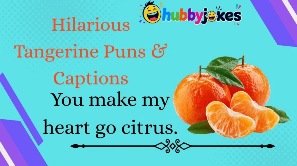 Hilarious Tangerine Puns & Captions