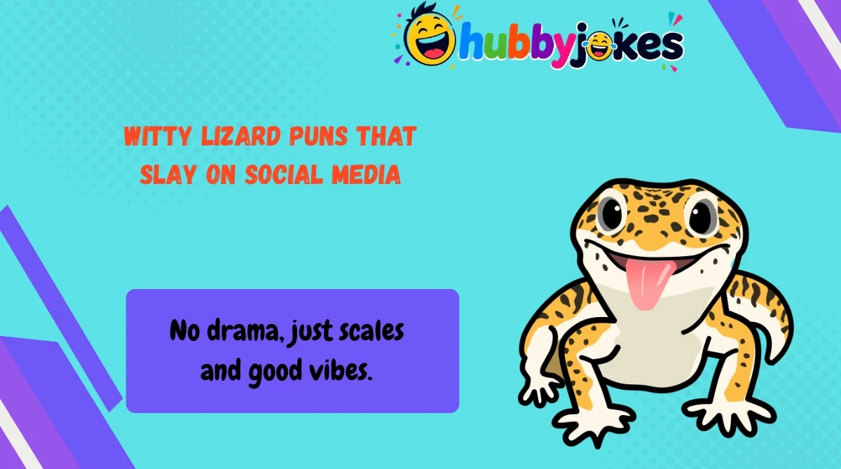 Witty Lizard Puns That Slay on Social Media