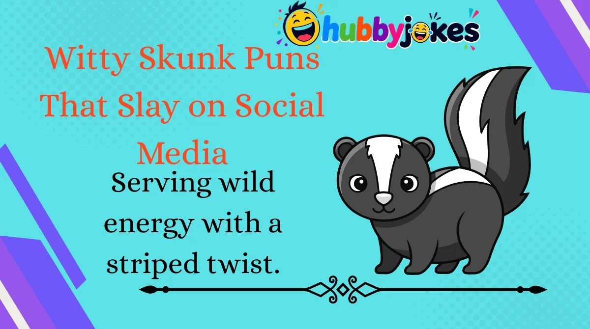 Witty Skunk Puns That Slay on Social Media